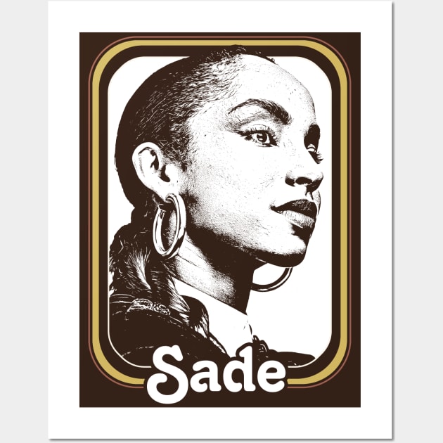 Sade // Retro 80s Style Fan Design Wall Art by DankFutura